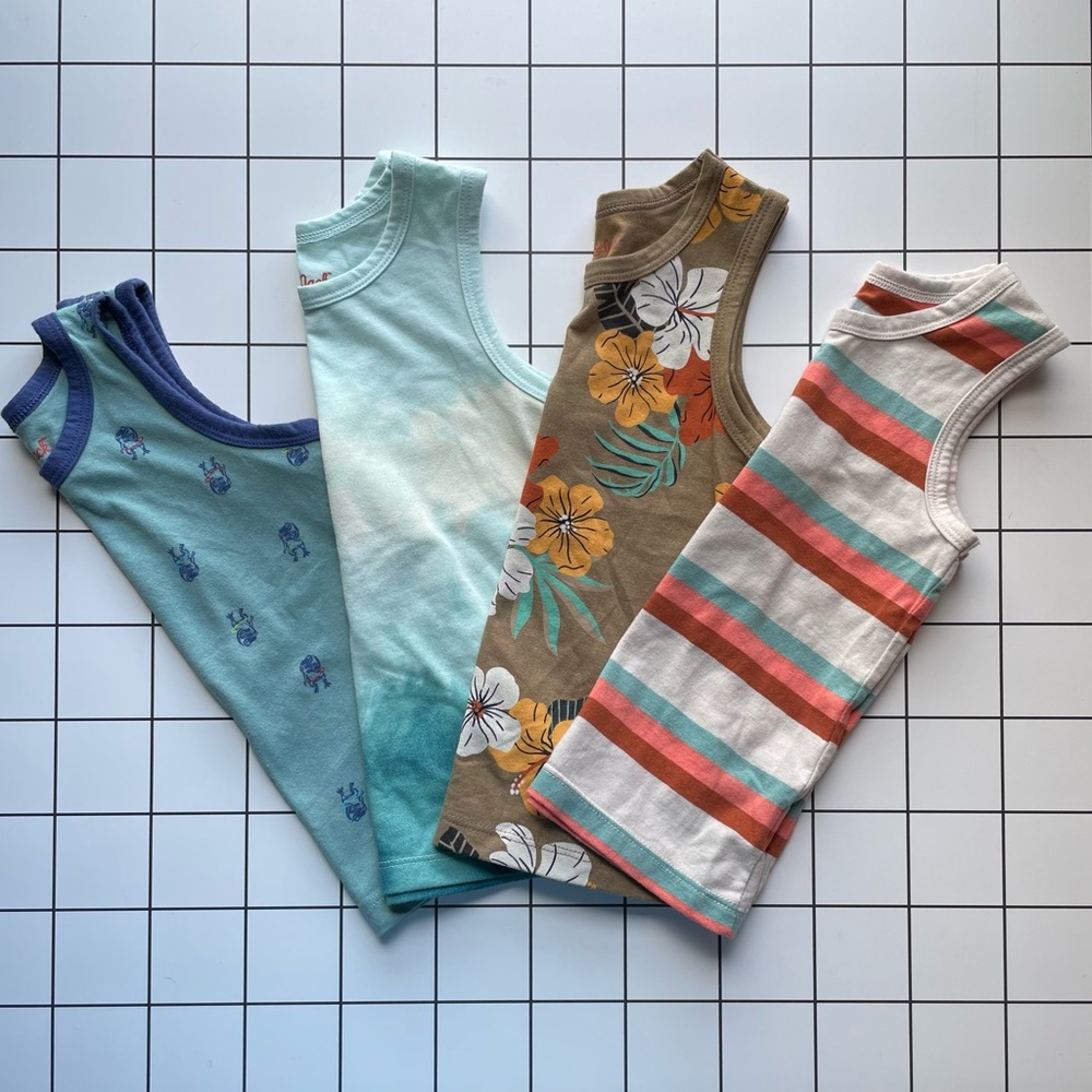 Four Cat & Jack tanks - 18 months